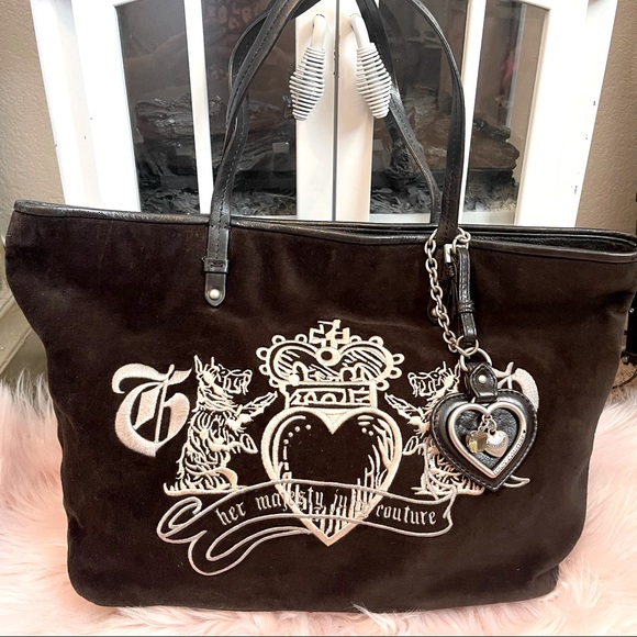 Juicy Couture Handbags - Juicy Couture vintage black tote purse